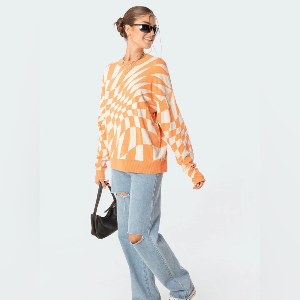 Orange Edikted Sweater, New w/ Tags